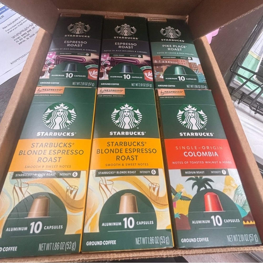 Starbucks Coffee Capsules Variety Pack originaline 6 pack